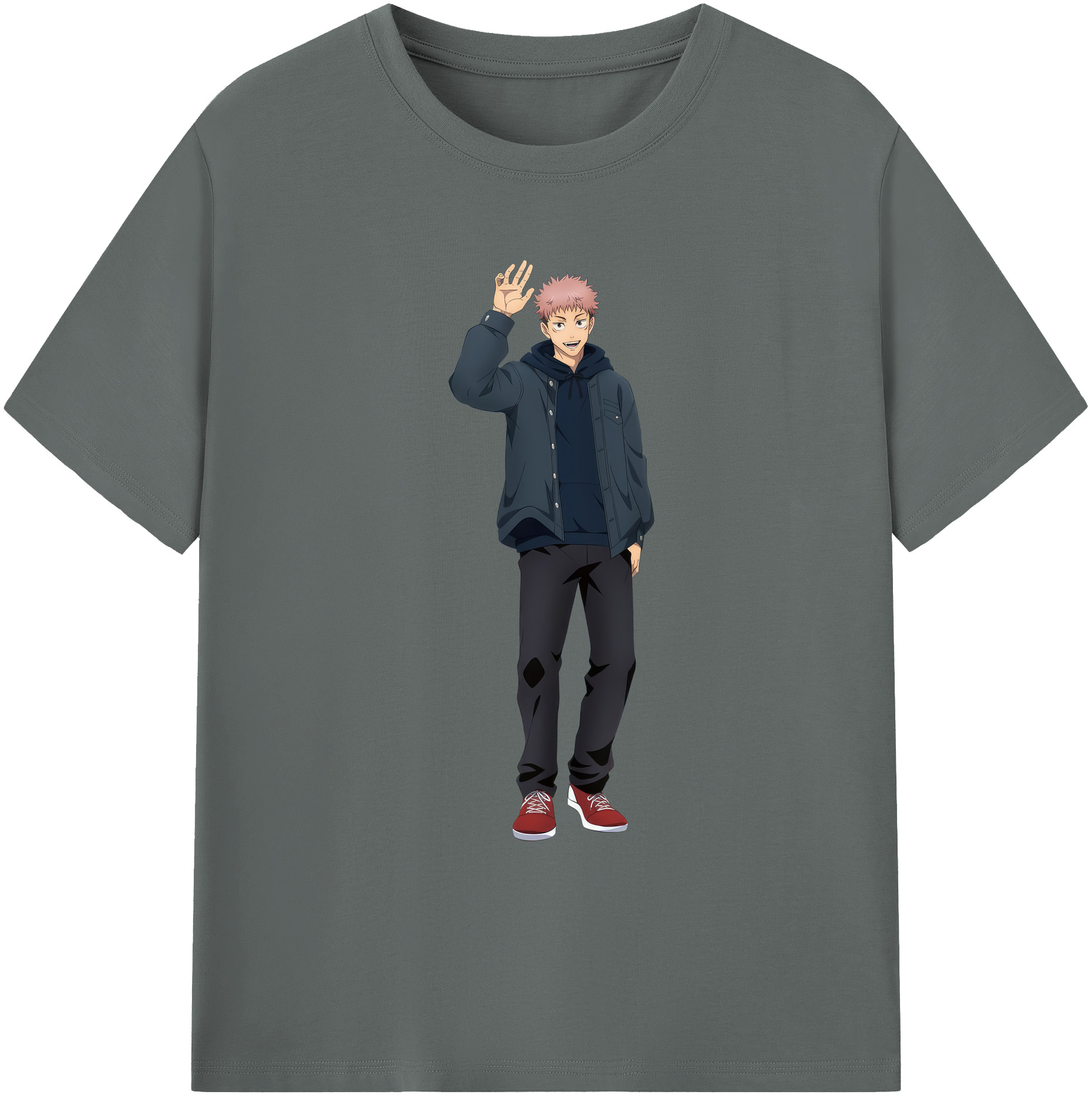 （画像用） 呪術廻戦 Jujutsu Kaisen 綿100％ メンズ半袖Tシャツ｜肌触りやわらか＆通気性